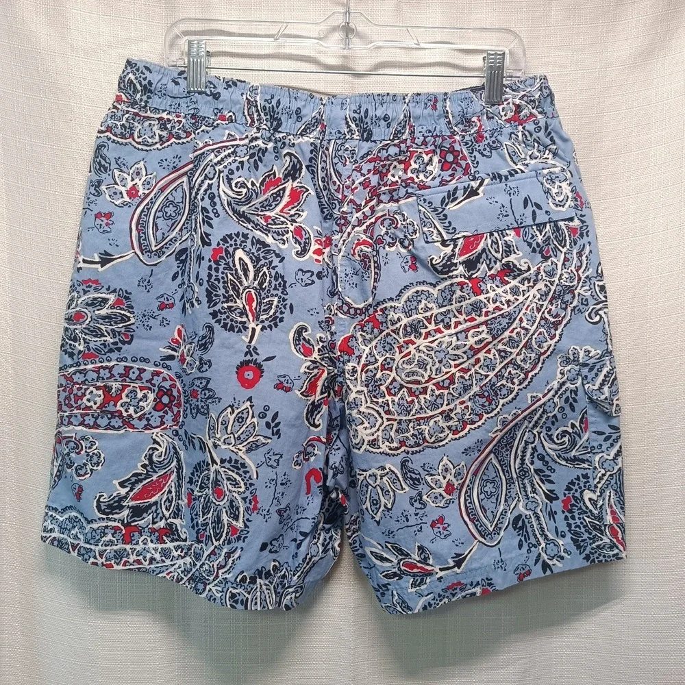 Brooks Brothers 346 Board‎ Swim Shorts Mens L Blue Paisley Mesh Lined Summer